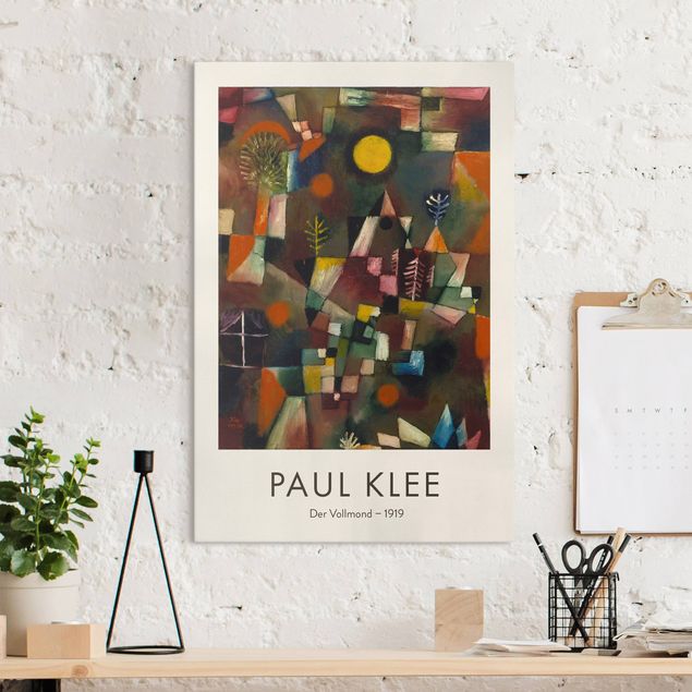 Riproduzioni su tela Paul Klee - La Luna piena - Edizione museo