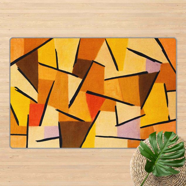 Tappeto bagno arancione Paul Klee - Lotta armonizzata