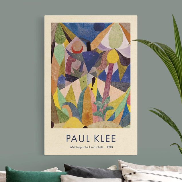 Quadri moderni per soggiorno Paul Klee - Paesaggio tropicale mite - Edizione da museo