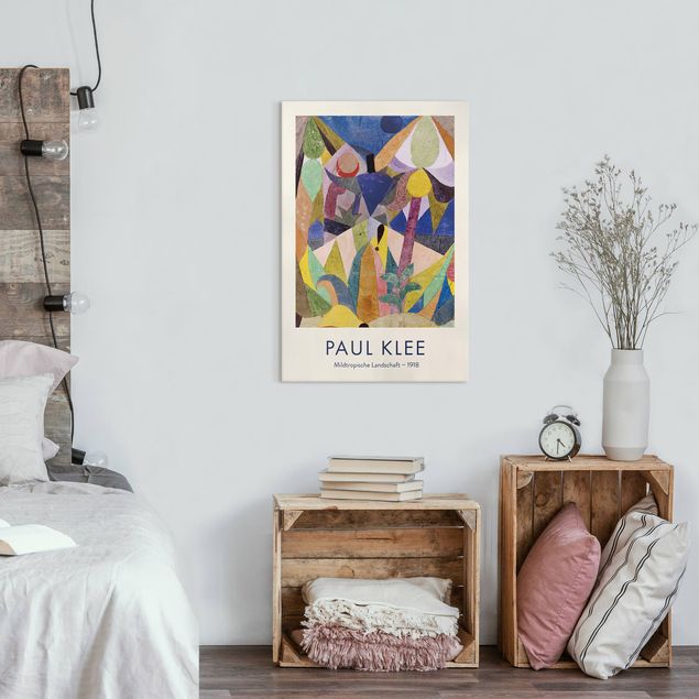 Quadri moderni per soggiorno Paul Klee - Delicato paesaggio tropicale - Edizione museo