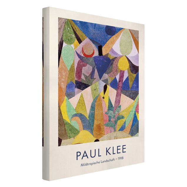 Stampe su tela Paul Klee - Delicato paesaggio tropicale - Edizione museo