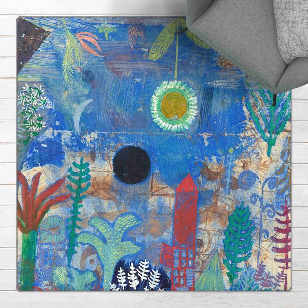 Tappeto blu soggiorno Paul Klee - Paesaggio sommerso