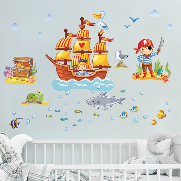 Adesivo murale - Set pirata