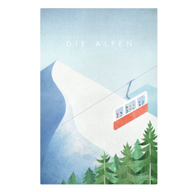 Quadri su tela Poster di viaggio - Alpi