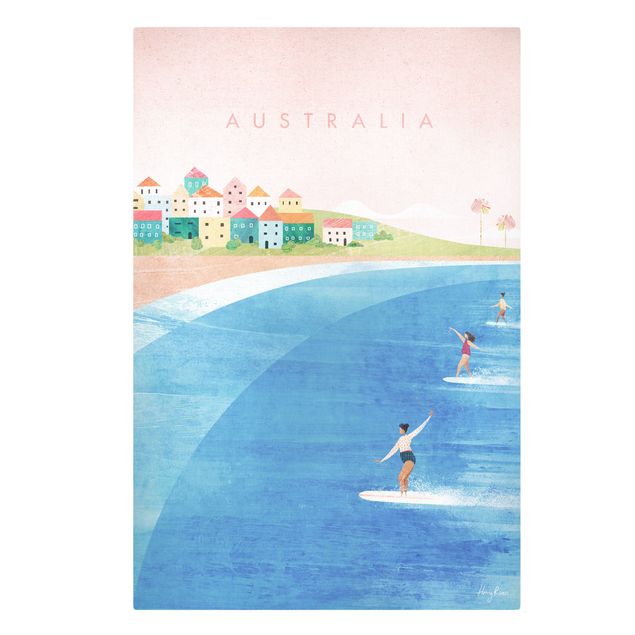 Stampa su tela Poster di viaggio - Australia