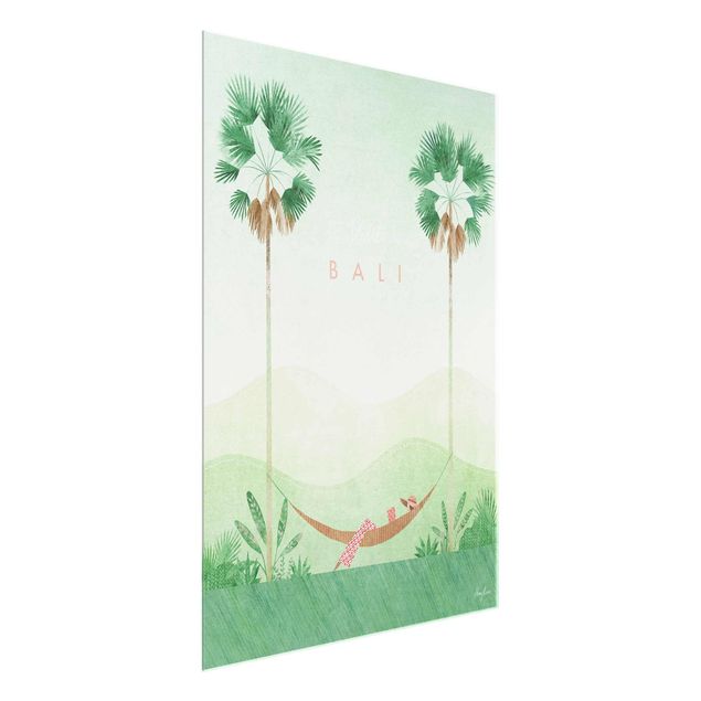 Quadro in vetro - Poster di viaggio - Bali