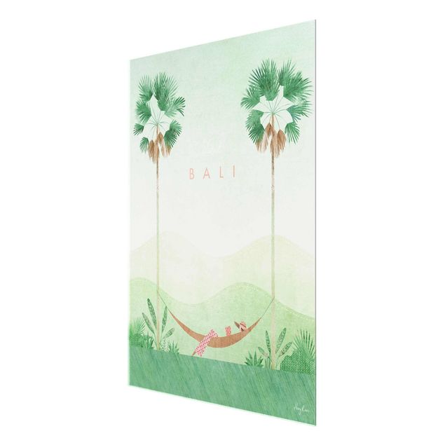 Quadro in vetro - Poster di viaggio - Bali
