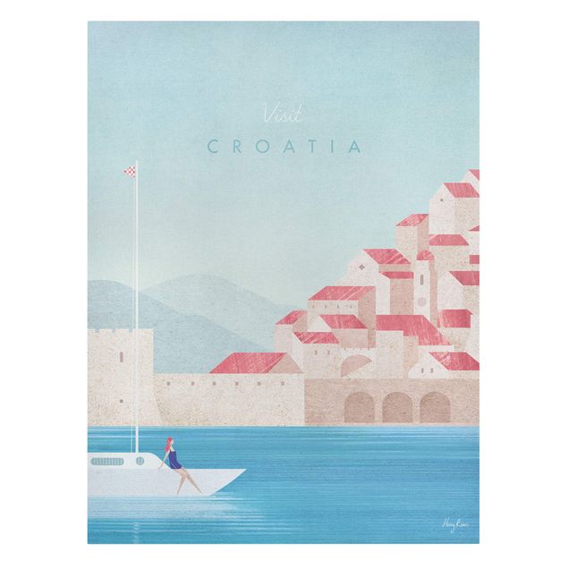 Quadro su tela - Poster di viaggio - Croazia