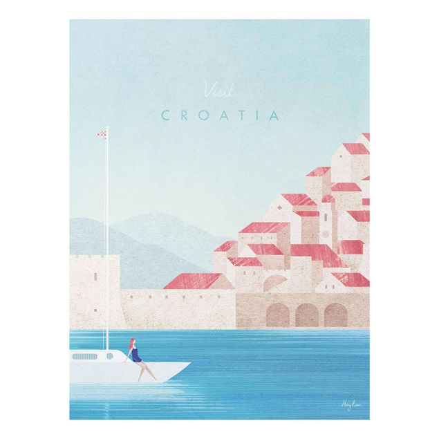 Quadro in vetro - Poster di viaggio - Croazia