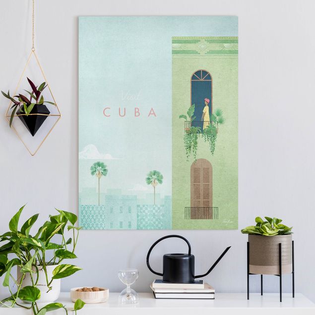 Riproduzioni su tela quadri famosi Campagna turistica - Cuba