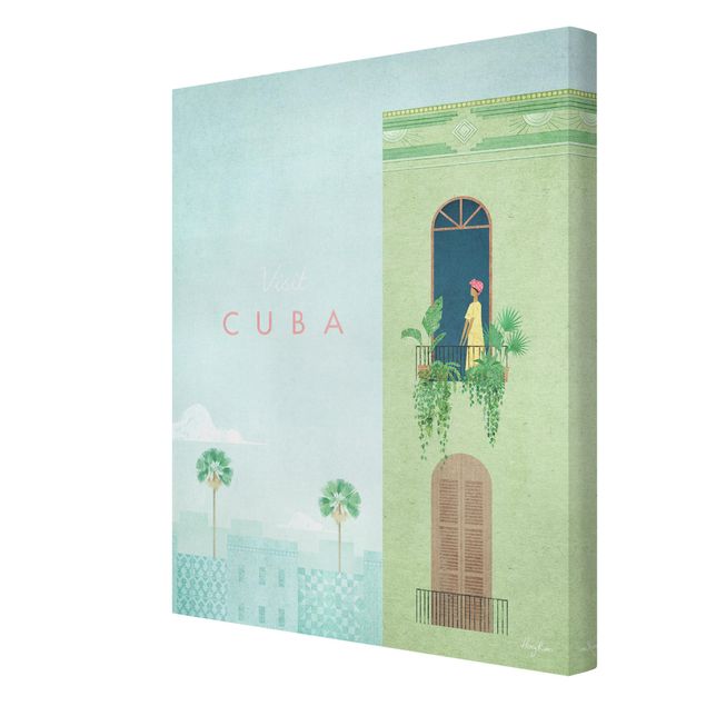 Quadro su tela - Poster di viaggio - Cuba