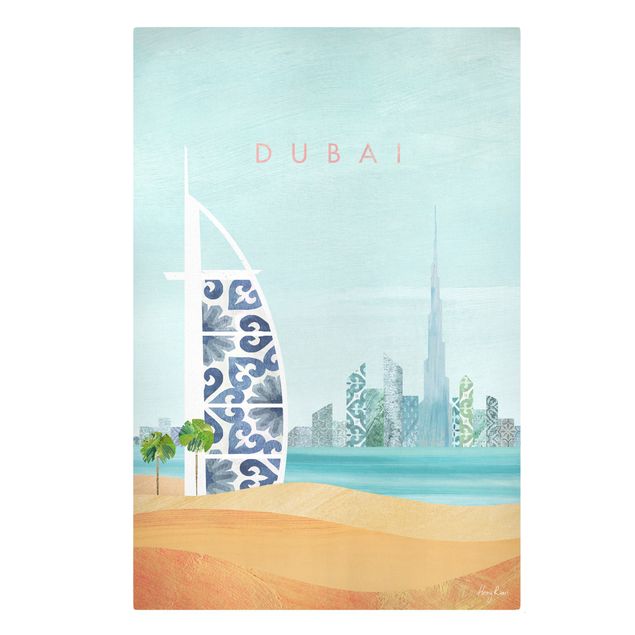 Quadri su tela Poster di viaggio - Dubai
