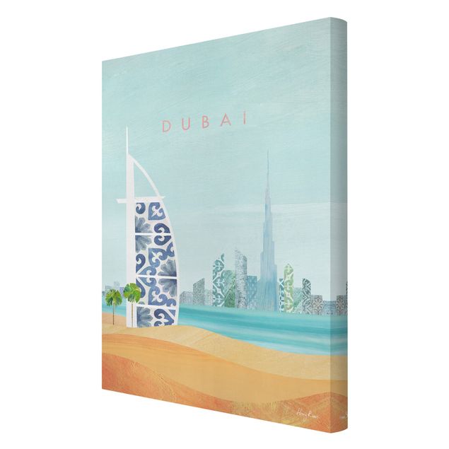 Stampa su tela - Poster di viaggio - Dubai - Formato verticale 2:3