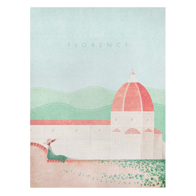 Stampe su tela Campagna turistica - Firenze