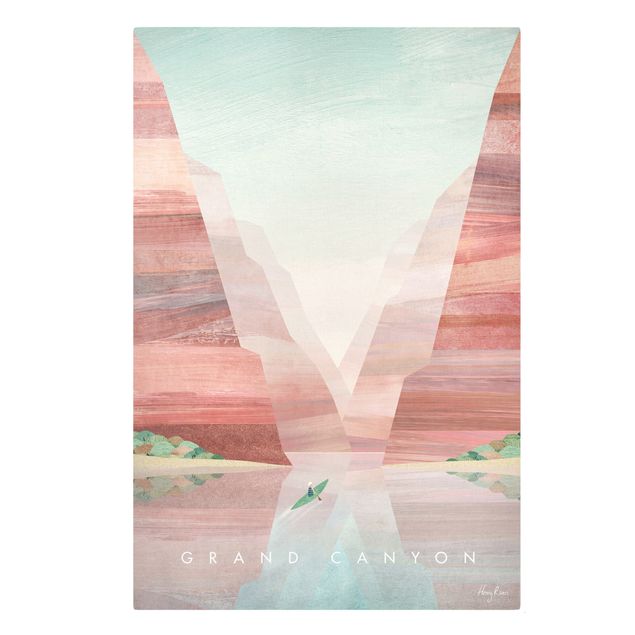 Stampe su tela Poster di viaggio - Grand Canyon