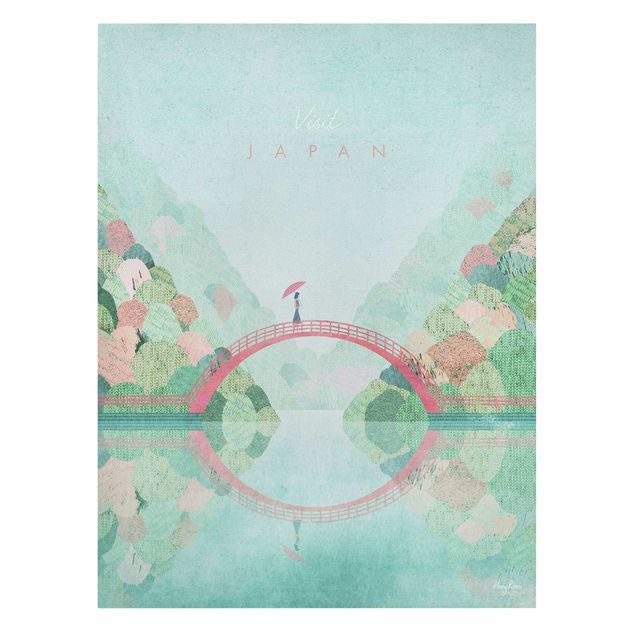 Quadro su tela - Poster di viaggio - Autunno in Giappone
