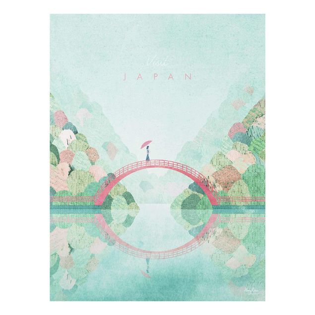 Quadro in vetro - Poster di viaggio - Autunno in Giappone