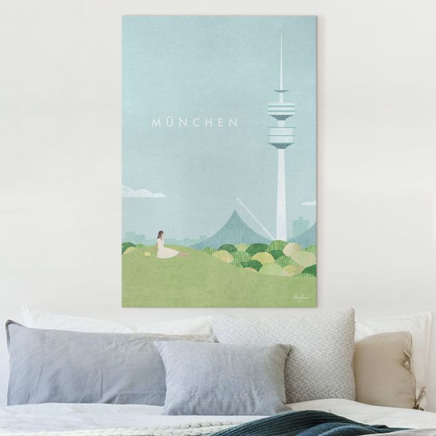 Quadri Monaco di Baviera Poster di viaggio - Monaco di Baviera