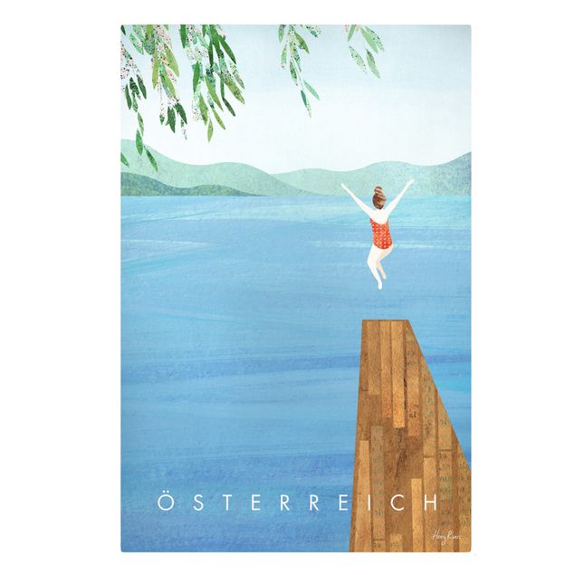 Stampa su tela - Poster di viaggio - Austria - Formato verticale 2:3