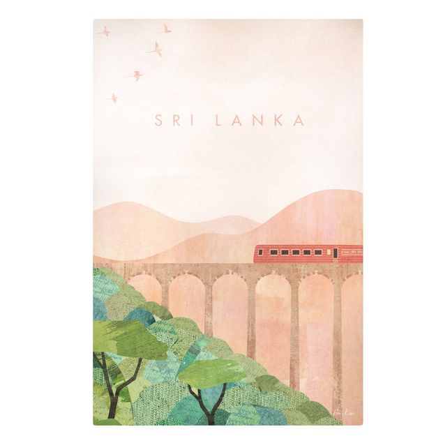 Stampa su tela Poster di viaggio - Sri Lanka