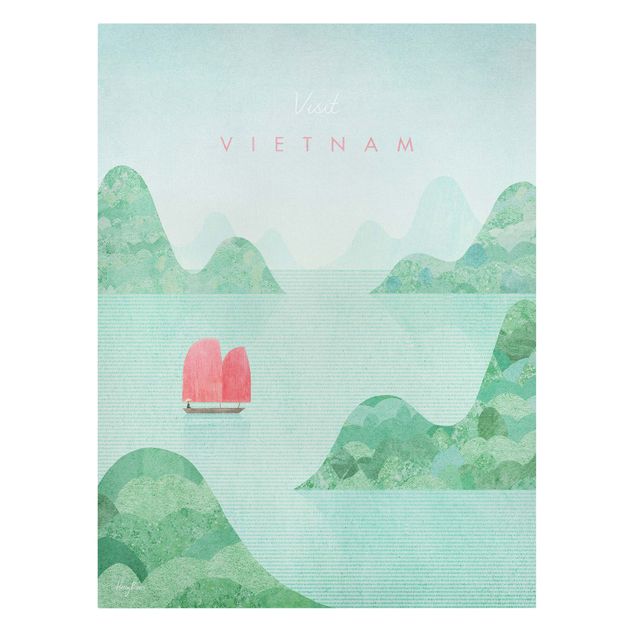 Quadri su tela Campagna turistica - Vietnam