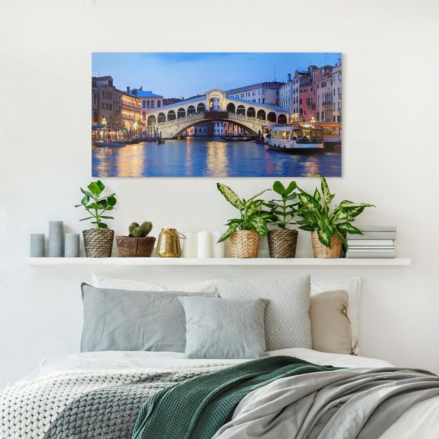 Quadri moderni per soggiorno Ponte di Rialto a Venezia
