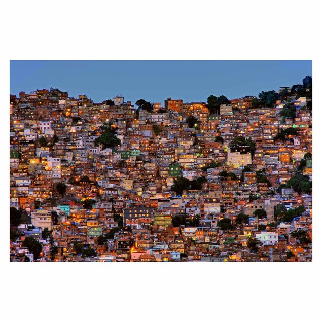Carta da parati - Rio De Janeiro tramonto in favela