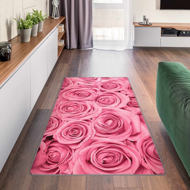 Tappeti bagno moderni Rose color rosa