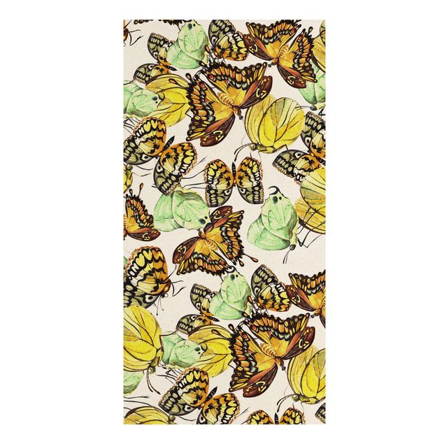 Quadri con disegni Sciame di farfalle gialle