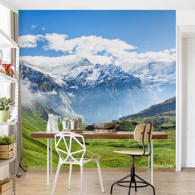 Carta da parati - Panorama delle Alpi svizzere
