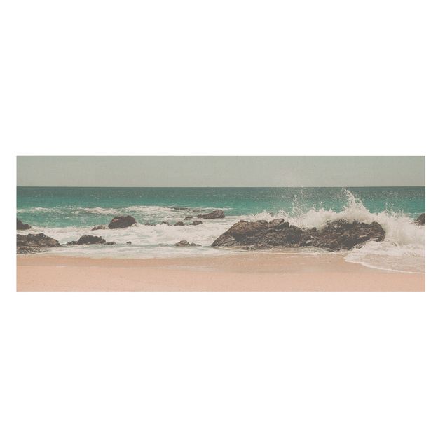 Riproduzioni su tela quadri famosi Spiaggia soleggiata in Messico