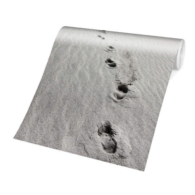 Carta da parati - Footprints in the sand