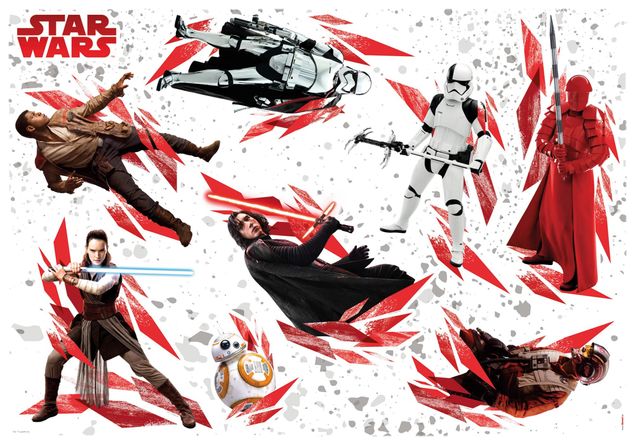 Adesivo murale per bambini  - Star Wars - Gli ultimi Jedi