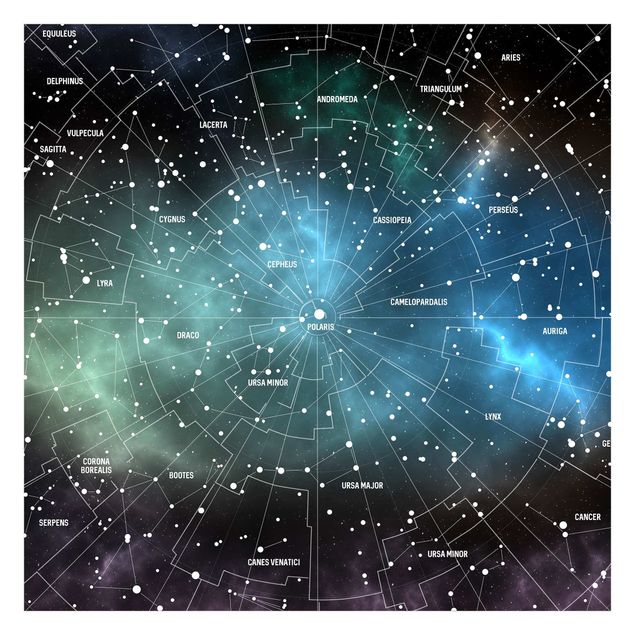 Carta da parati - Constellazioni nella galassia