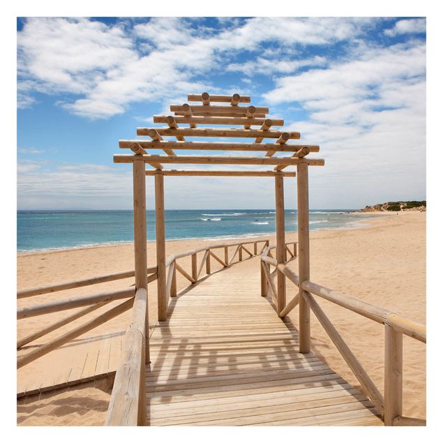 Carta da parati - Beach path to the sea in Andalusia