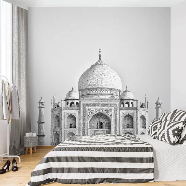 Carta da parati - Taj Mahal in grigio