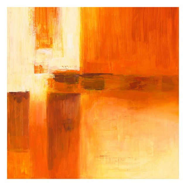 Carta da parati - Petra Schüßler - Composition In Orange And Brown 01