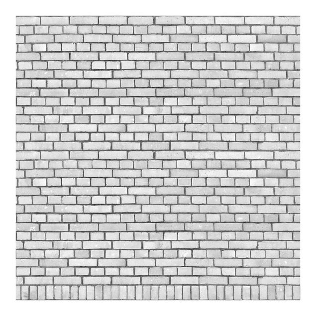 Carta da parati - Brick Effect Wallpaper - White Brick Wall in London
