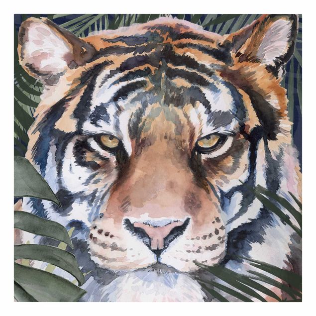 Riproduzione quadri su tela Tigre nella giungla