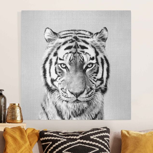 stampe animali Tigre Tiago Bianco e Nero