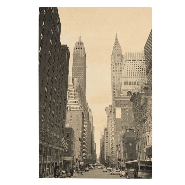Quadro su tela naturale - USA Postcard - Formato verticale 2:3