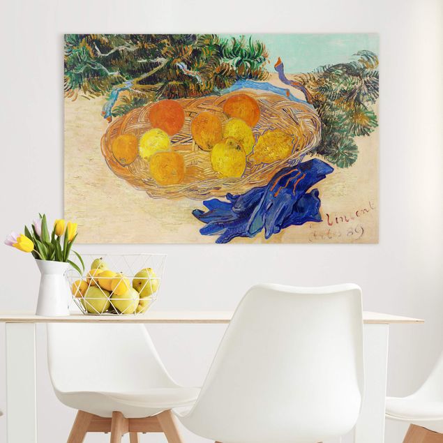 Riproduzioni su tela Van Gogh - Natura morta con arance