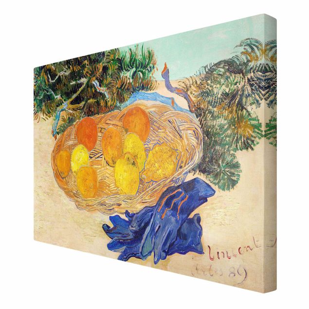 Stampa su tela - Van Gogh - Natura morta con arance - Orizzontale 3:2