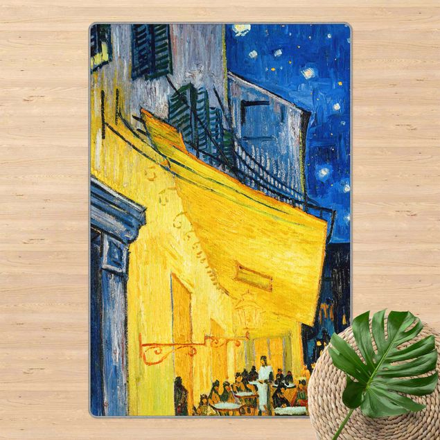 Tappeti in vinile grandi dimensioni Vincent van Gogh - Terrazza del caffè ad Arles