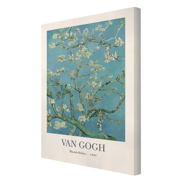 Stampa su tela - Vincent van Gogh - Ramo di mandorlo in fiore - Edizione museo - Formato verticale 2x3