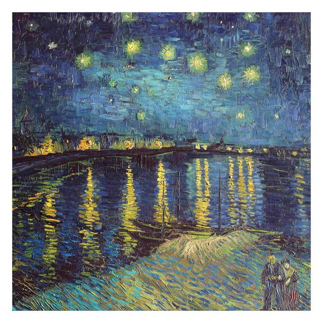 Carta da parati - Vincent van Gogh - Notte stellata sul Rodano