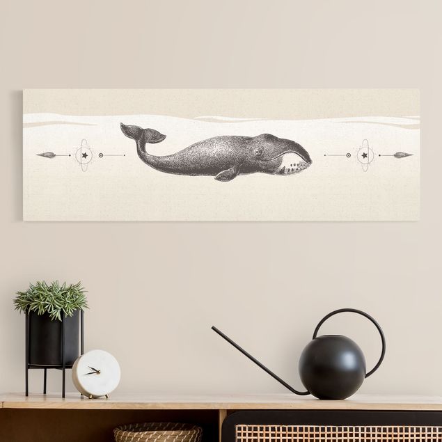 Stampe su tela animali Balena polare vintage