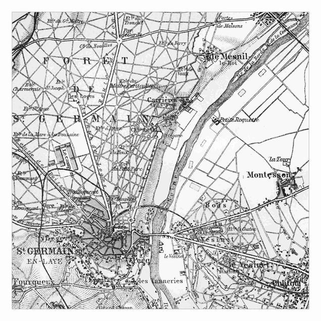 Carta da parati - Mappa di Saint-Germain a Parigi