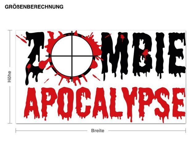 Adesivo murale - Zombie Apcalypse