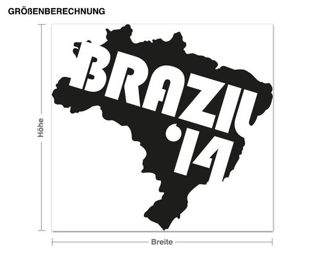 Adesivo murale - Brasile '14